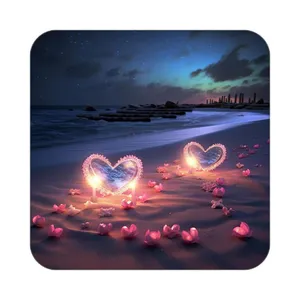 زیر لیوانی کاکتی مدل عاشقانه کد mp12123