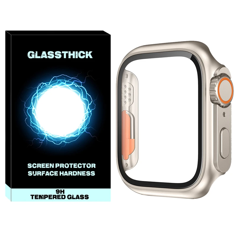 کاور گلستیک مدل GL-Ultra مناسب برای اپل واچ Series 7 41mm / Series 8 41mm به همراه محافظ صفحه نمایش