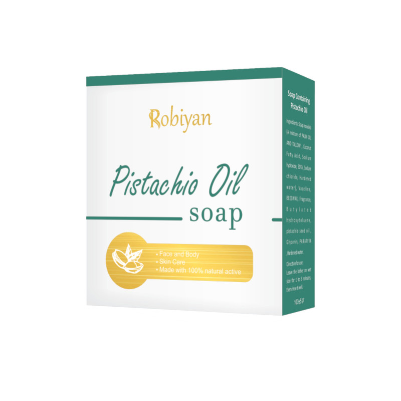 صابون شستشو روبیان  مدل روغن پسته وزن 100 گرم