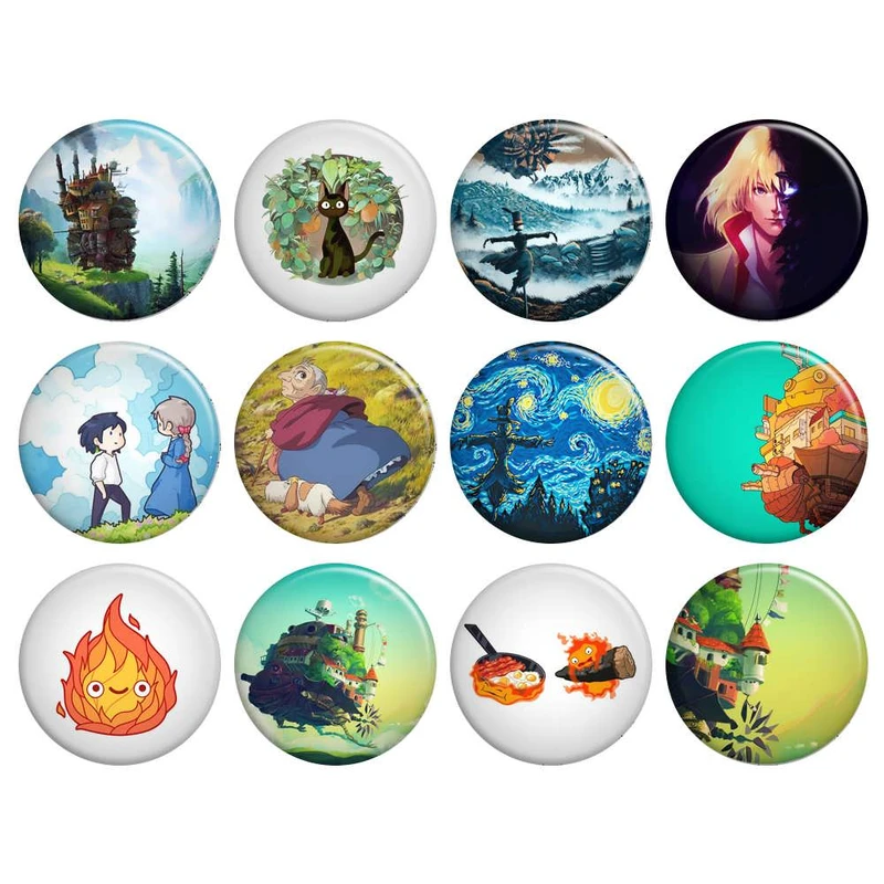 پیکسل گالری باجو طرح انیمه قلعه متحرک هاول کد howl moving castle 21 مجموعه 12 عددی