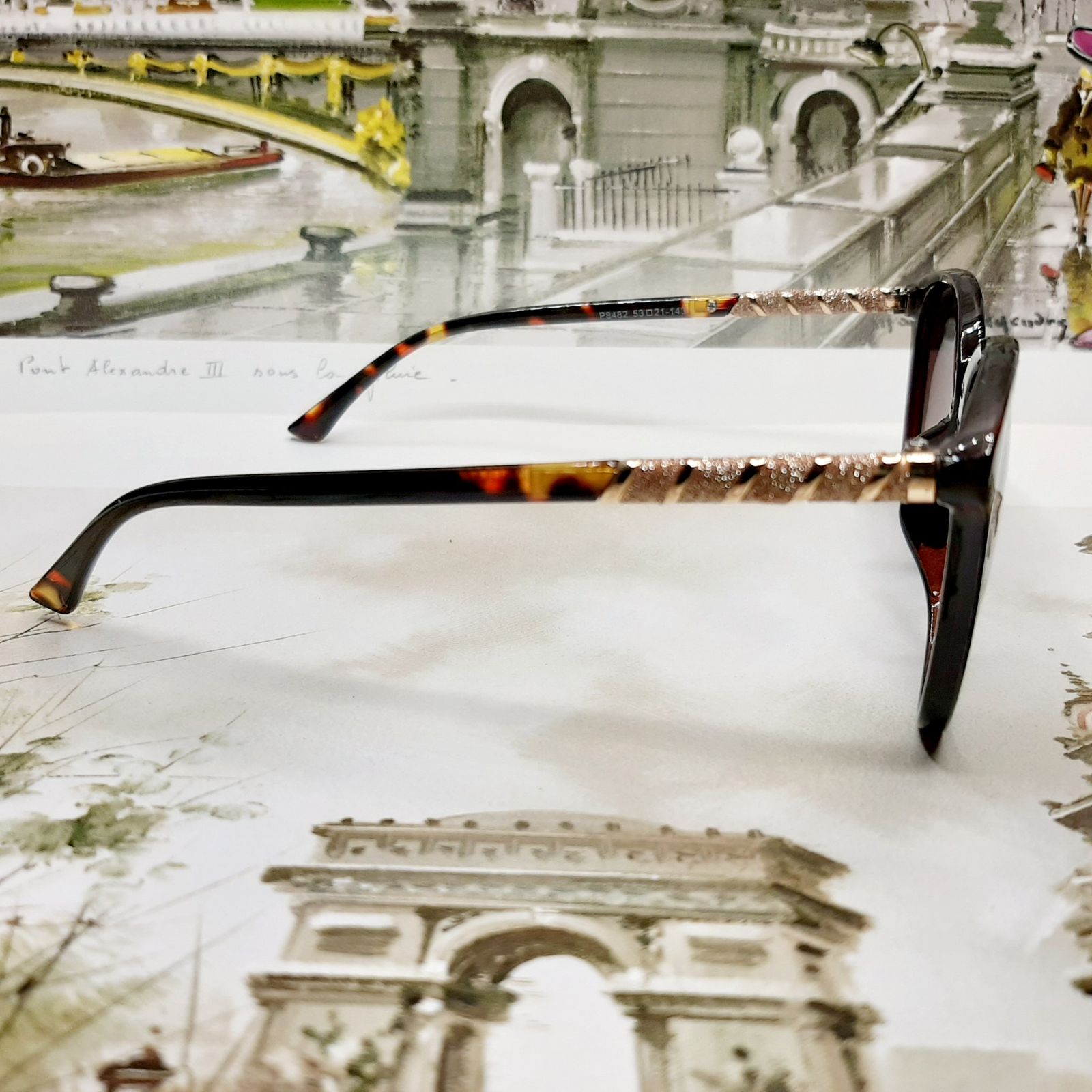 عینک آفتابی زنانه جیمی چو مدل P2848dubr -  - 4