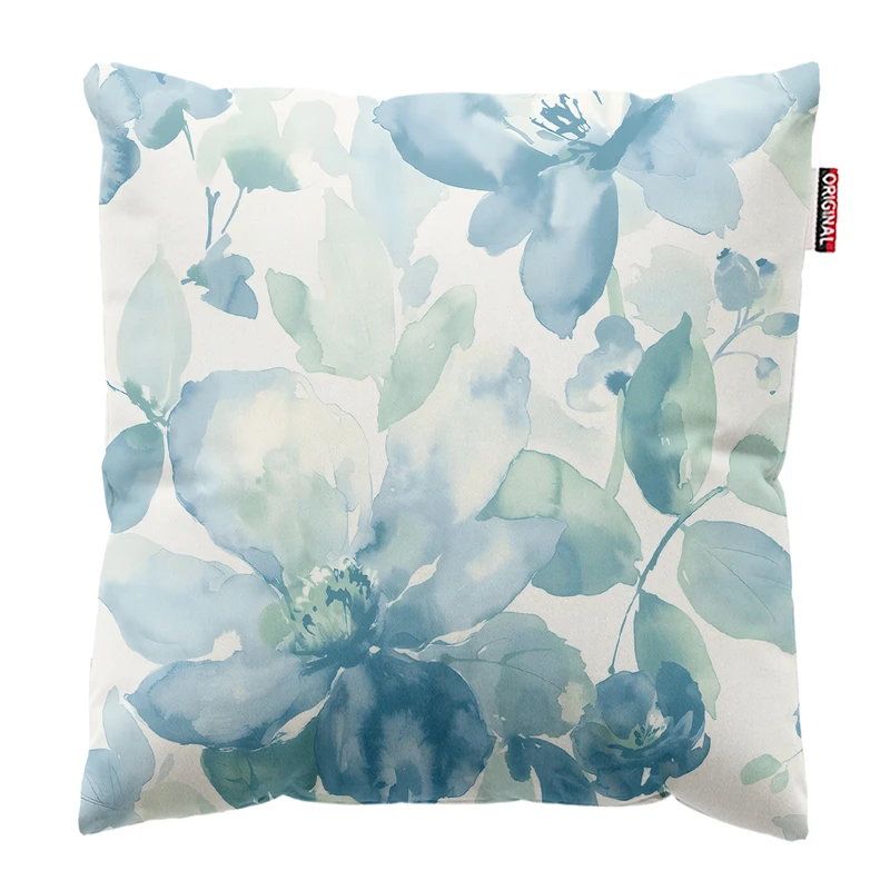 کوسن پاد آفرین مدل مینیمال طرح گل و برگ کد PK303065 سایز 30*30 سانتی متر