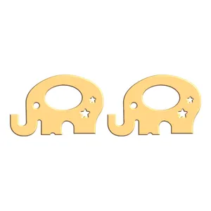 گوشواره طلا 18 عیار زنانه فرشته مدل فیل WEL-000415