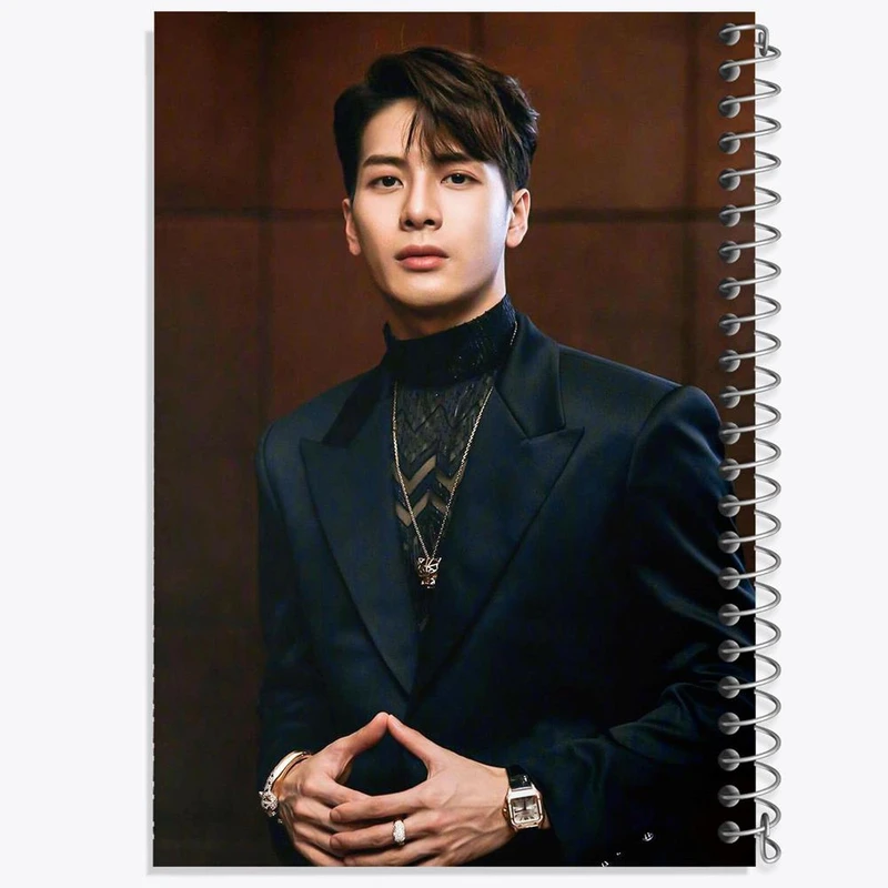 دفتر نت موسیقی 50 برگ خندالو مدل جکسون وانگ گروه گات سون GOT7 کد 11655