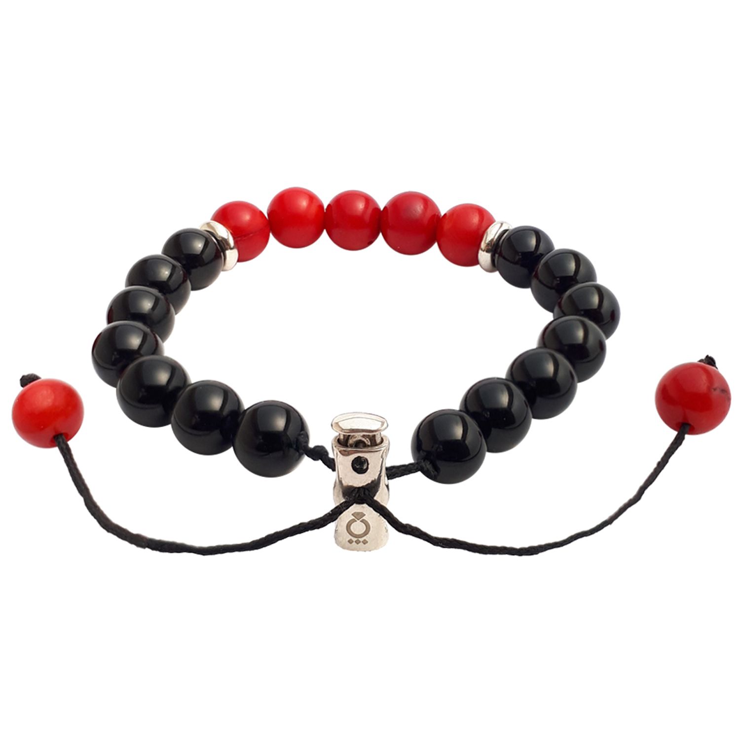 دستبند نقره پرمون مدل مرجان - - 2