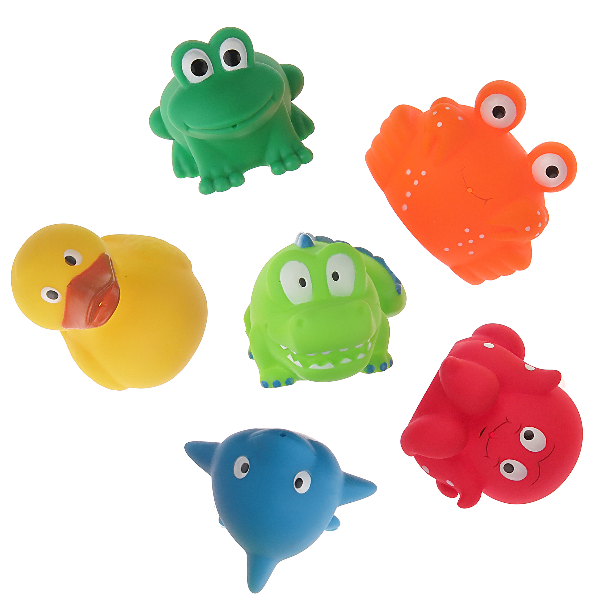اسباب بازی حیوانات مدل دریایی و پرندگان حمام مجموعه 6 عددی