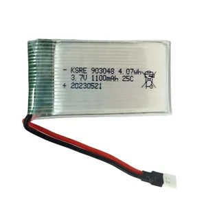 باتری لیتیومی مدل KSRE-HP-903048 ظرفیت 1100 میلی آمپر ساعت