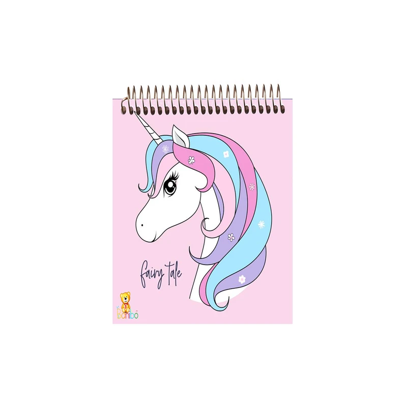 دفتر نقاشی 50 برگ بانیبو مدل  یونیکورن کد 566  