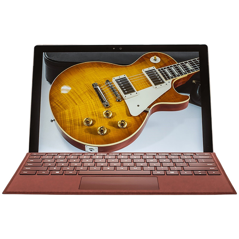 تبلت مایکروسافت مدل Surface Pro 2017 - A به همراه کیبورد سیگنیچر رنگ کبود و کیف چرم صنوبر  - ظرفیت 128 گیگابایت