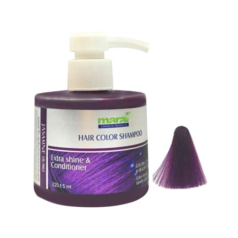 شامپو رنگساژ مارال مدل 2442 شماره 0896 حجم 220 میلی لیتر رنگ بنفش شامپو رنگساژ مارال مدل 2442 شماره 0896 حجم 220 میلی لیتر رنگ بنفش