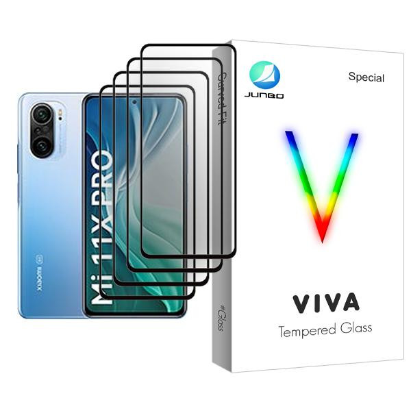 محافظ صفحه نمایش جانبو مدل Viva Glass MIX004 مناسب برای گوشی موبایل شیائومی Mi 11X Pro بسته چهار عددی