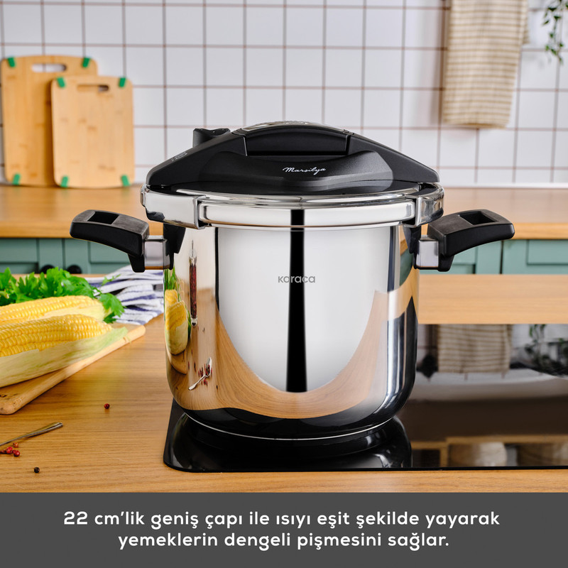 زودپز کاراجا مدل Marsilya İnduksiyon گنجایش 7 لیتر