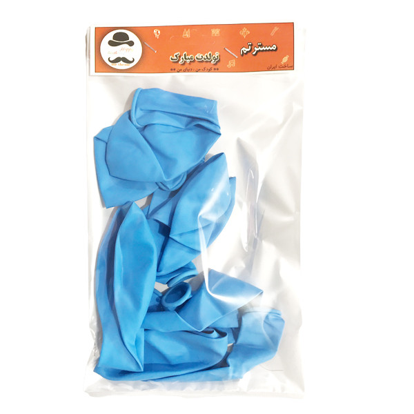 بادکنک مسترتم طرح پاستیلی پلاس بسته 10 عددی