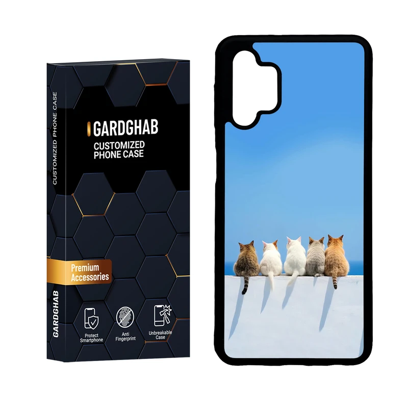 کاور گارد قاب مدل دور ژله ای هنری مناسب برای گوشی موبایل سامسونگ Galaxy A32 5G / M32 5G