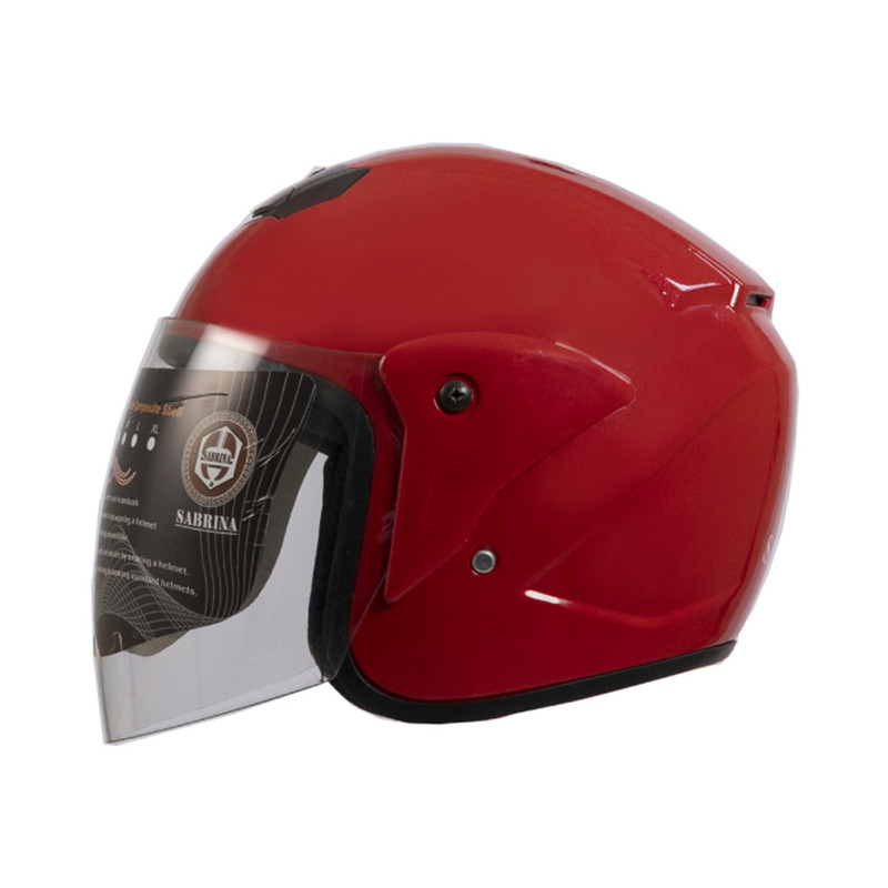 کلاه کاسکت سابرینا مدل Half Face کد Red861