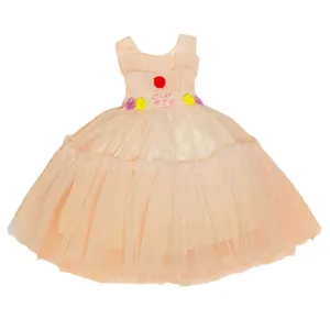 پیراهن دخترانه مدل آیلار بادبزنی 1407