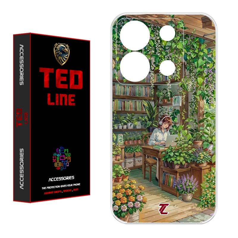 کاور تدلاین طرح دختر کد 1231 مناسب برای گوشی موبایل شیائومی Redmi Note 13 Pro 5G / Poco X6