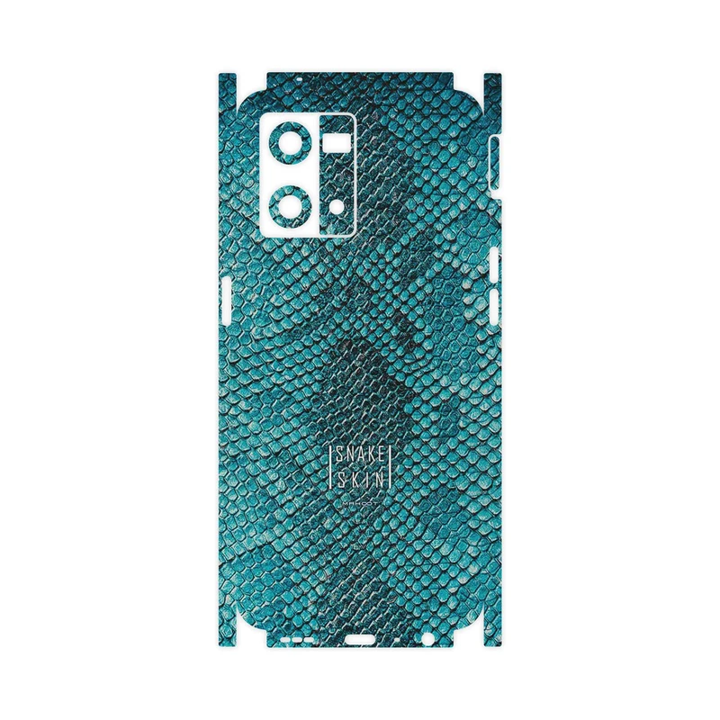 برچسب پوششی ماهوت مدل Blue Snake Skin-FullSkin مناسب برای گوشی موبایل اپو Reno 8 4G