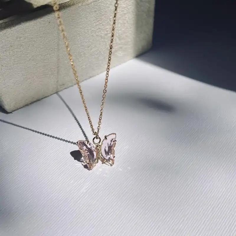 نیم ست زنانه مدل پروانه کریستالی