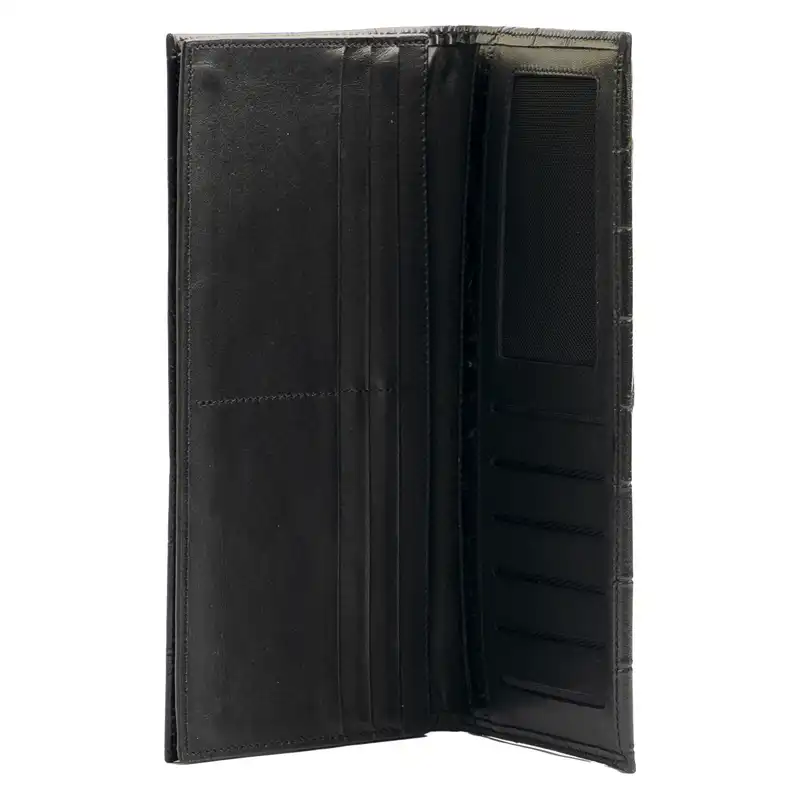 کیف پول اوال مدل W2 کروکو رنگ مشکی