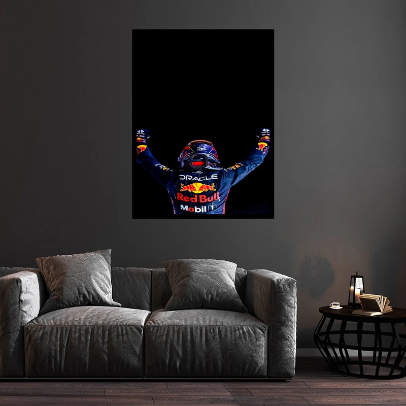 تابلو بکلیت طرح راننده ماشین مسابقه و فرمول یک مدل B-bu5734 فریم مشکی