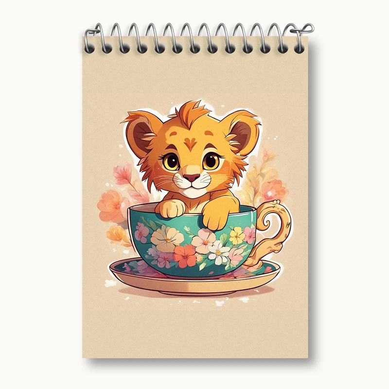 دفتر یادداشت 50 برگ خندالو مدل بچه شیر کد N1408