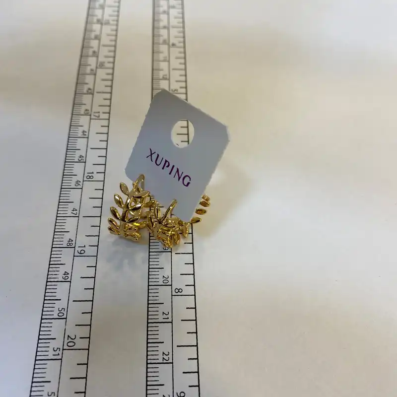 گوشواره زنانه ژوپینگ مدل برگ کد E3322