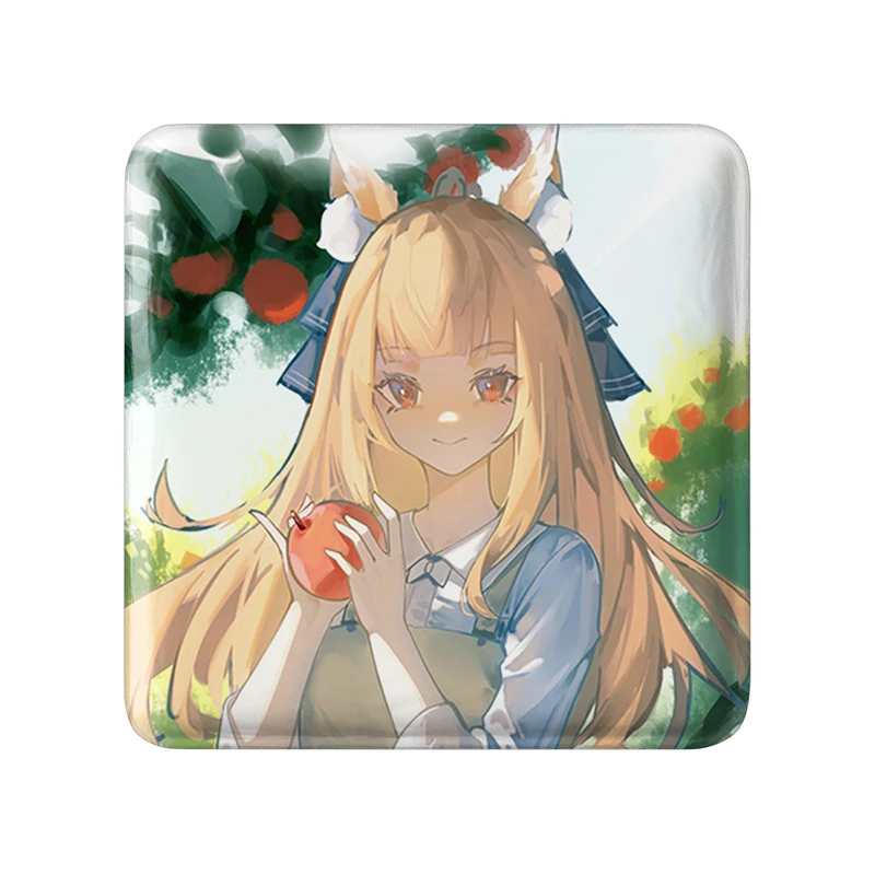 مگنت خندالو طرح هولو انیمه ادویه و گرگ مدل مربعی کد 36122