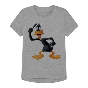 تی شرت آستین کوتاه پسرانه مدل اردک زشت کد SH27 رنگ طوسی