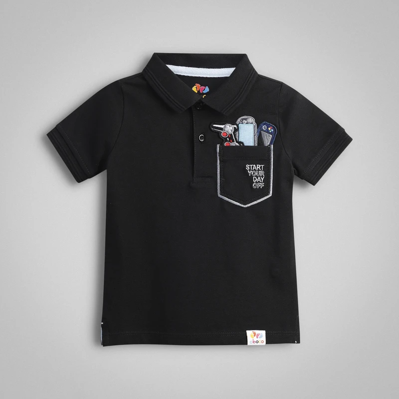پولوشرت آستین کوتاه پسرانه وان بای وان مدل 2007324057