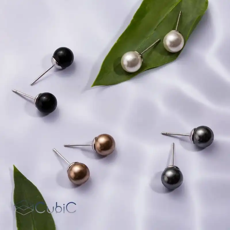 گوشواره زنانه کوبیک مدل QE-63906