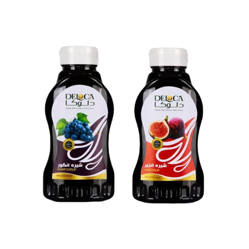شیره انجیر و انگور دلوکا - 450 گرم بسته 2 عددی