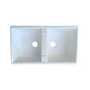 سینک ظرفشویی گرانیت توکار دو لگنه مدل SGWG2V