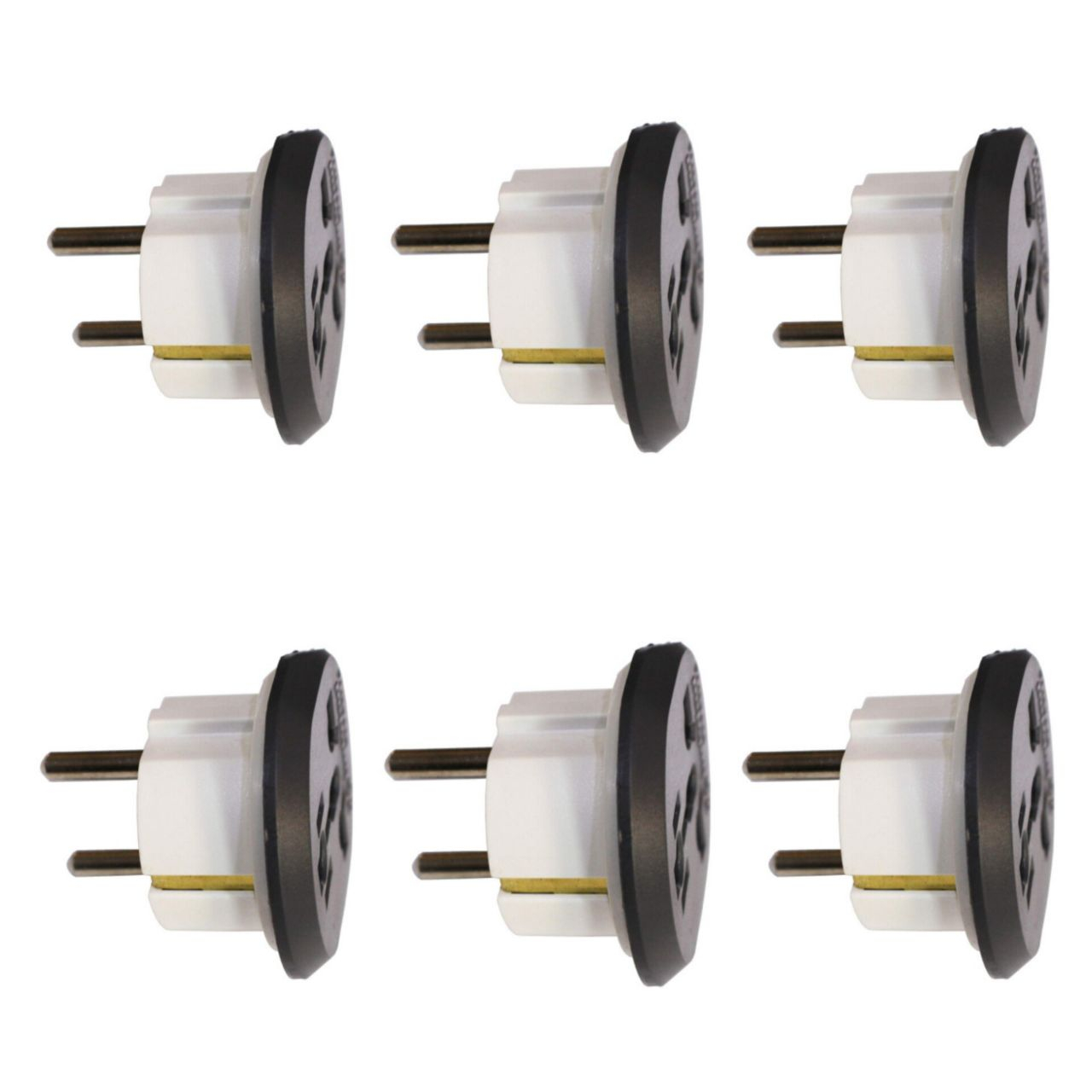 دوشاخه تبدیل برق 3 به 2 بهداد الکتریک مدل 16 آمپر بسته 6 عددی