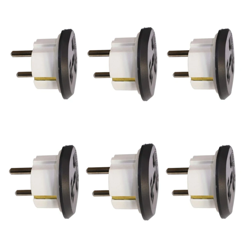 دوشاخه تبدیل برق 3 به 2 بهداد الکتریک مدل 16 آمپر بسته 6 عددی