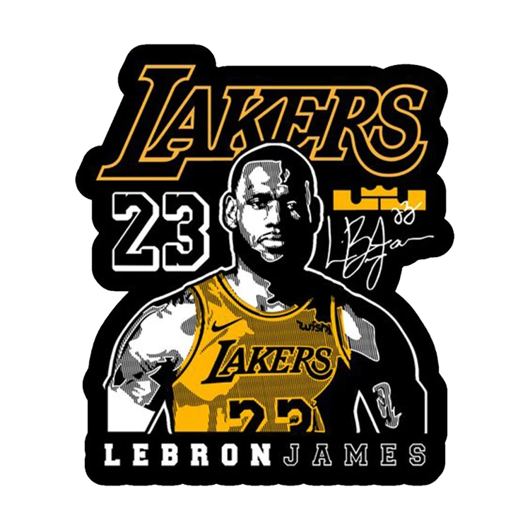 استیکر پارچه و لباس پاد آفرین مدل لبرون جیمز کد 4424