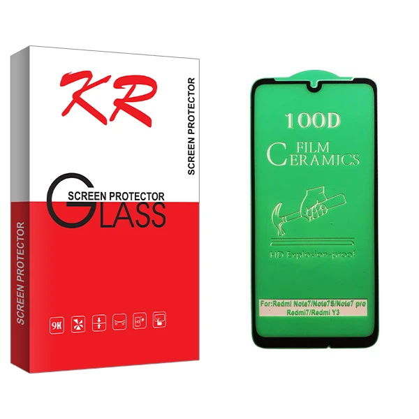 محافظ صفحه نمایش سرامیکی کی آر مدل +HD مناسب برای گوشی موبایل شیائومی Redmi 7
