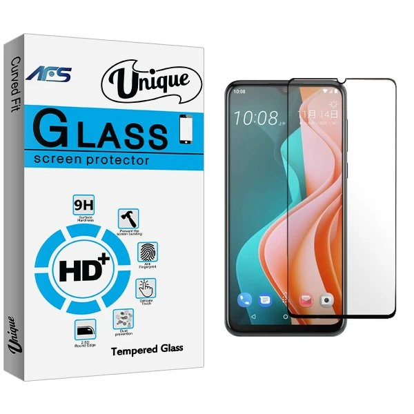 محافظ صفحه نمایش شیشه ای ای اف اس مدل Unique مناسب برای گوشی موبایل اچ تی سی Desire 19s
