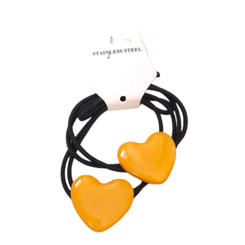 کش مو دخترانه مدل قلب اکلیلی مجموعه دو عددی