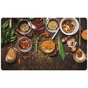 پادری مدل سه لایه رویه مخمل طرح ادویه کد 1625 سایز 75x45 سانتی متر