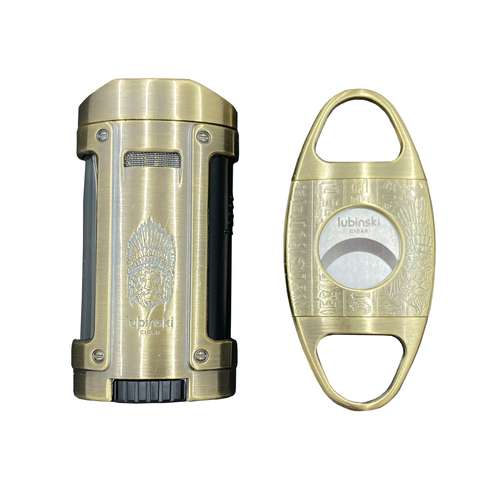 ست فندک و گیوتین سیگار برگ لوبینسکی کد DKD-1119