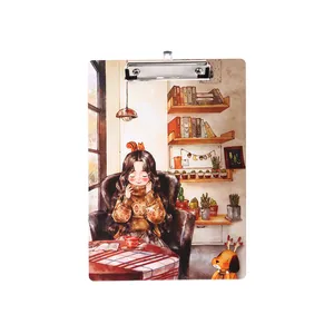 تخته شاسی سویل طرح دختر و کتابخانه کد 020 سایز A4