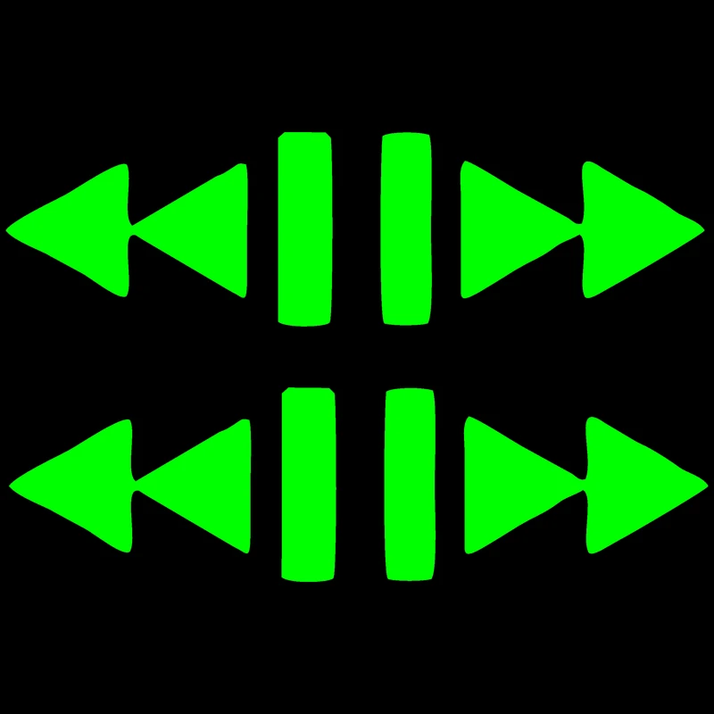 استیکر لپ تاپ مدل شب نما طرح پلیر موزیک کد CK بسته دو عددی