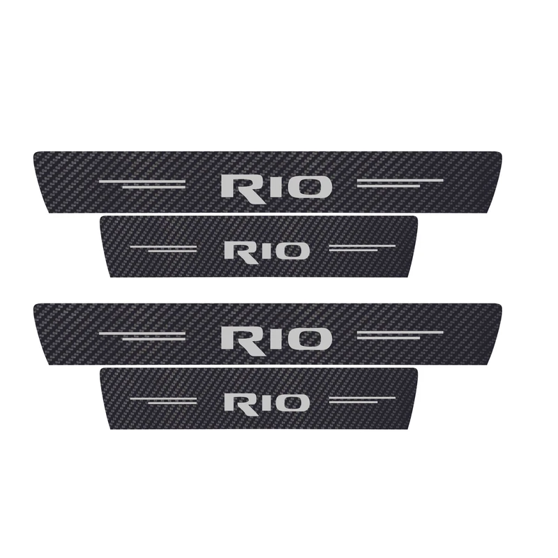 برچسب پارکابی خودرو سولگی مدل کربن کد J3 مناسب برای ریو بسته 4 عددی