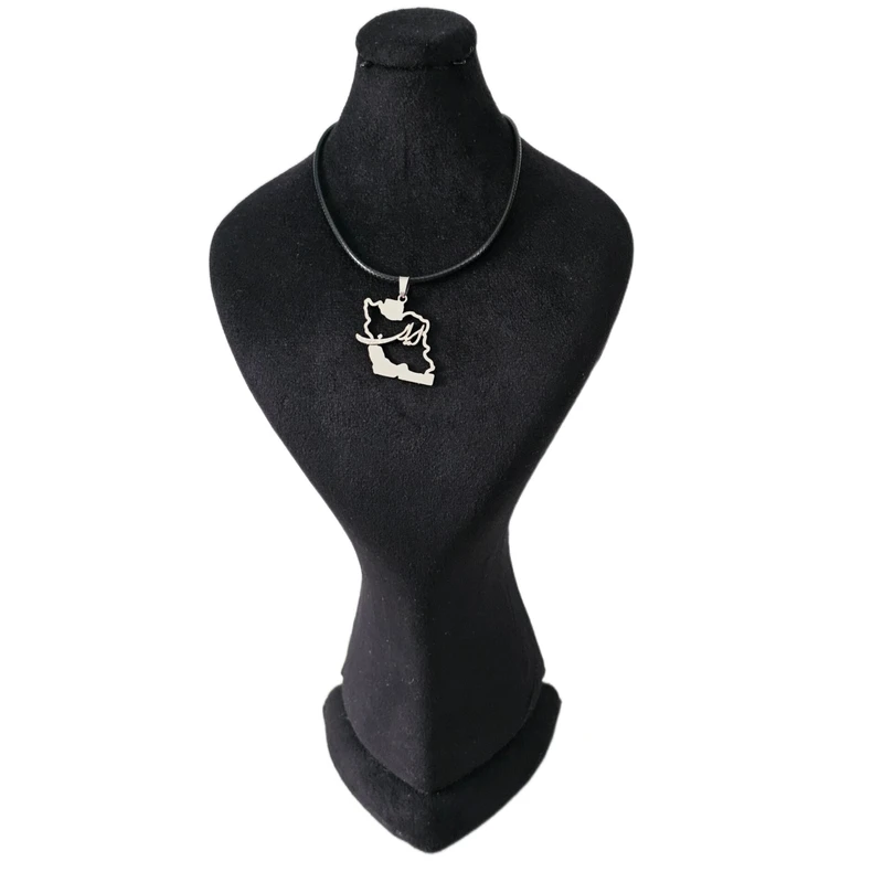 گردنبند مدل نقشه ایران زیبا