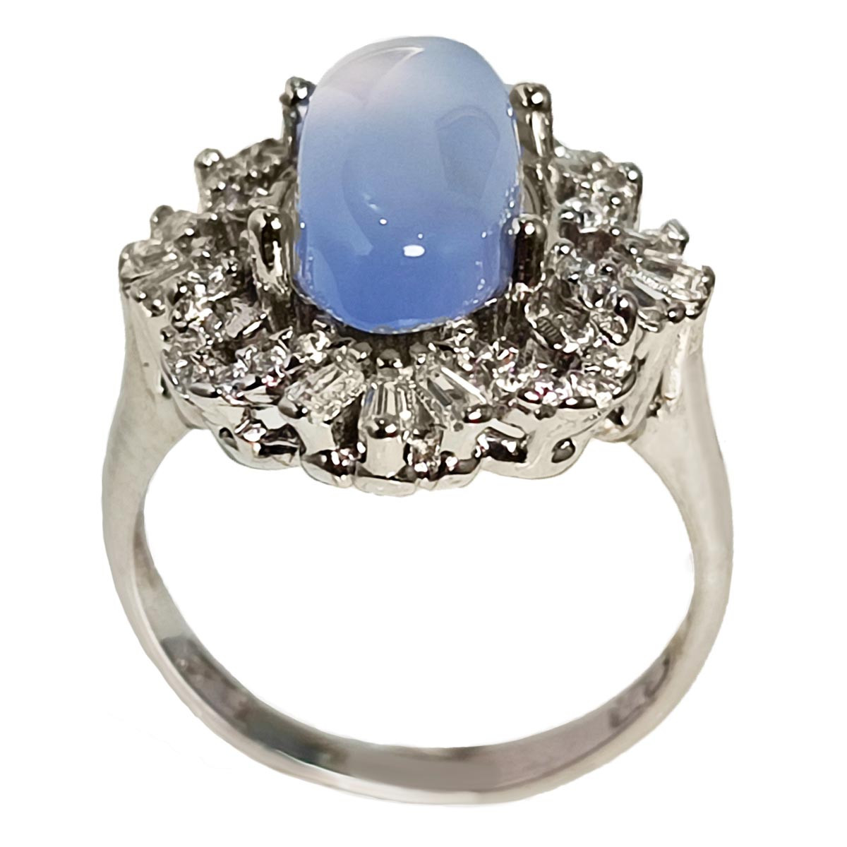 انگشتر نقره زنانه مدل عقیق کبود کد YW4094