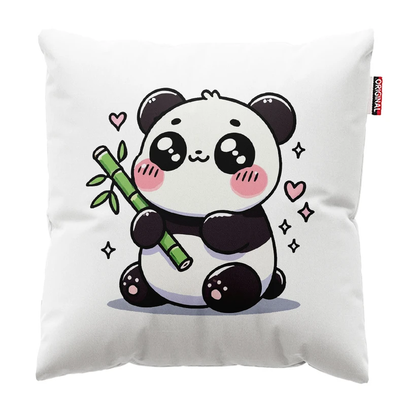 کوسن پاد آفرین طرح کارتونی بچگانه پاندا بامزه کد 2532 سایز 30*30 سانتی متر