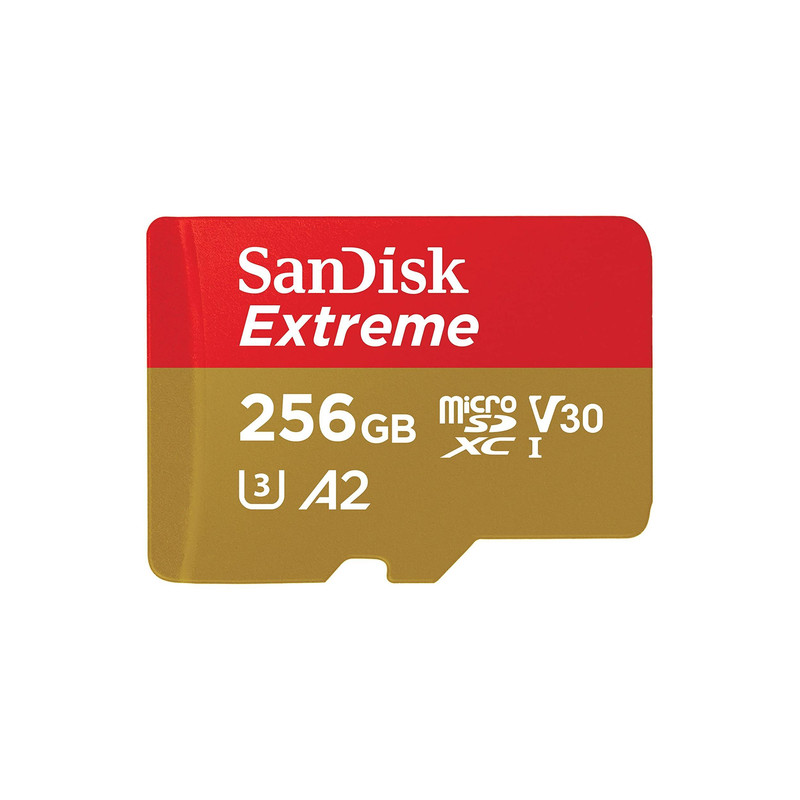 کارت حافظه microSDXC  سن دیسک مدل Extreme کلاس A2 استاندارد UHS-I U3 سرعت 190MBps ظرفیت 256 گیگابایت