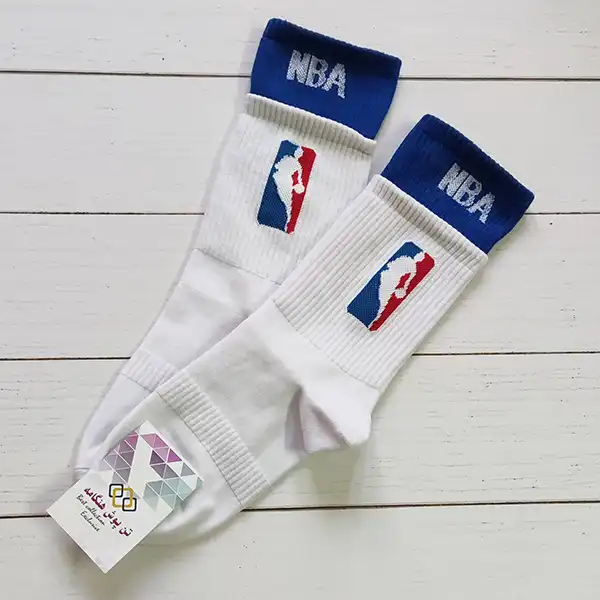 جوراب ورزشی ساق بلند مردانه تن پوش هنگامه مدل  پنبه دو کش اسپرت NBA