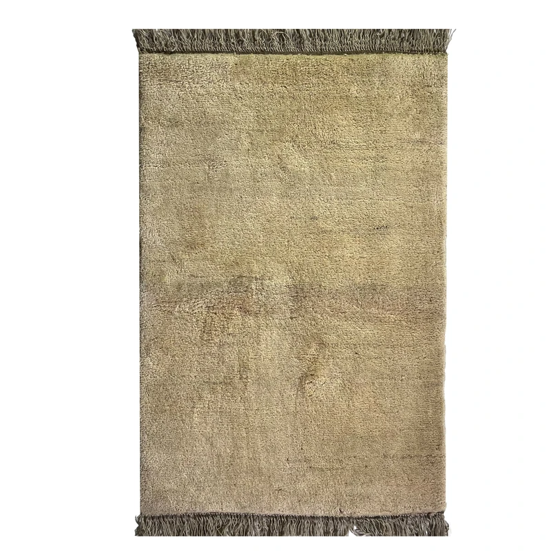 گبه دستبافت قشقایی یک متری زمینه شتری کد NKP.RJ48